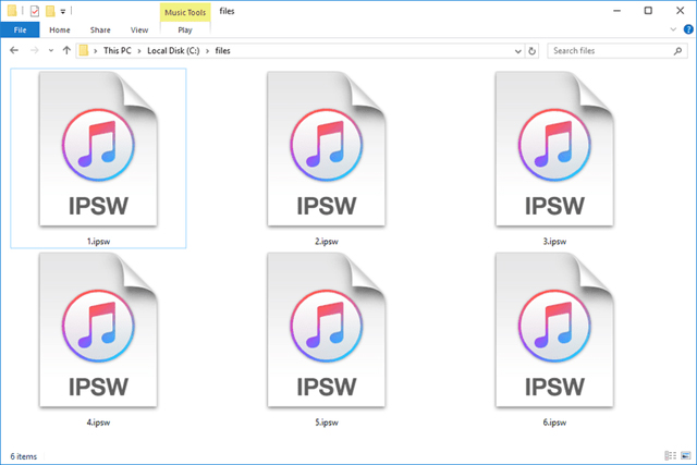 File IPSW