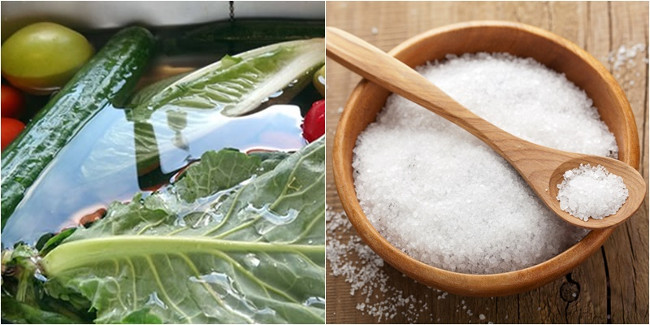 Ngâm rau quả trong nước muối có tốt không?