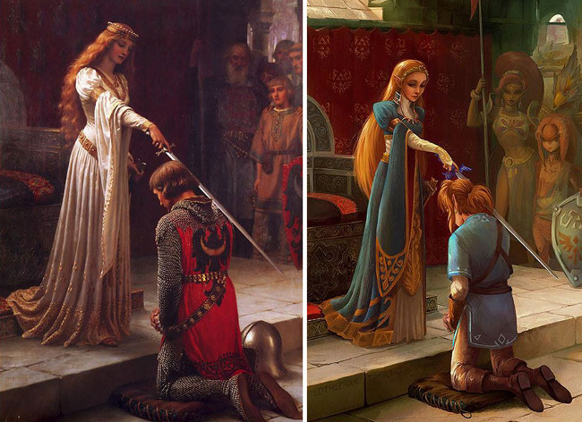 "The Accolade" của danh họa Edmund Leighton