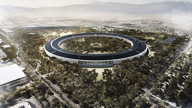 Khuôn viên của Apple nhìn từ trên cao