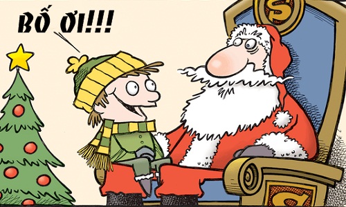 Truyện cười Giáng sinh "Bố là ông già Noel"
