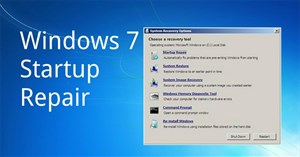 Cách sử dụng công cụ Startup Repair để khắc phục sự cố trong Windows 7