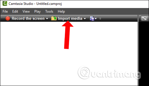 Import video trên Camtasia Studio