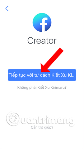 Tài khoản Facebook trên Facebook Creator