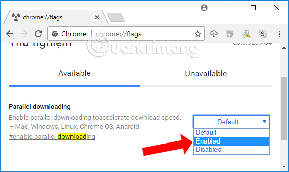Kích hoạt Parallel Download