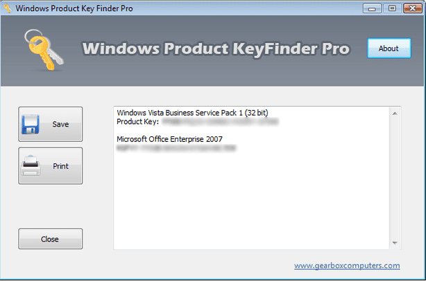 Công cụ tìm key Windows Product Key Finder Pro