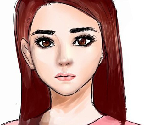 Môi có màu hồng