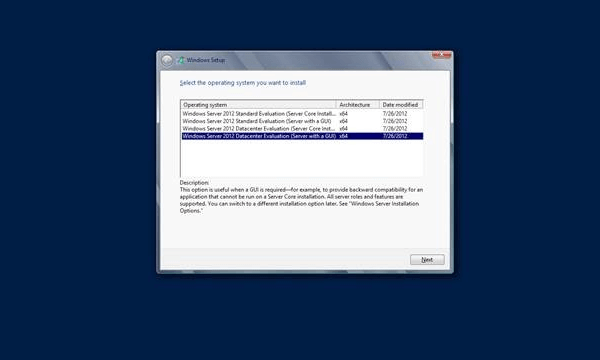 Cài Windows Server 2012 bước 8