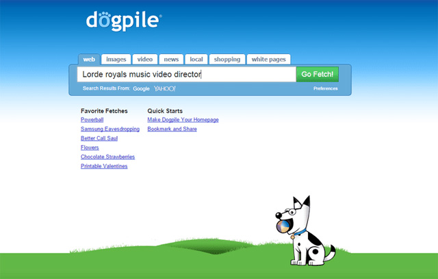 Dogpile search engine