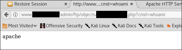 Webshell đã sẵn sàng hoạt động