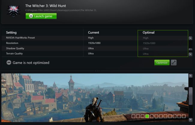 Cài đặt tab Optimal do phần mềm đề xuất