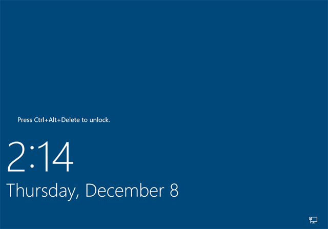 Nhấn Ctrl + Alt + Delete để mở khóa