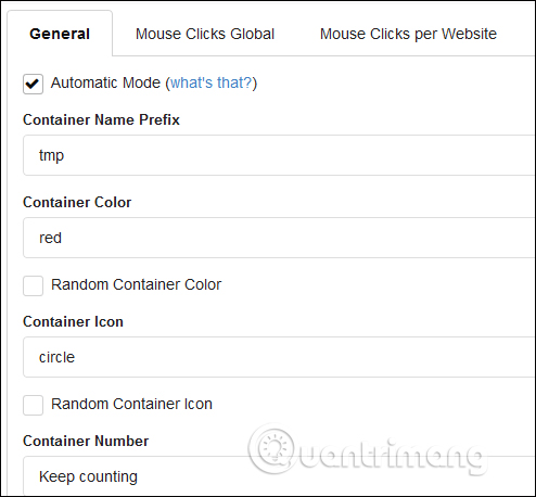 Cài đặt tiện ích Temporary Containers