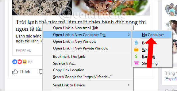 Mở tab hoàn toàn mới
