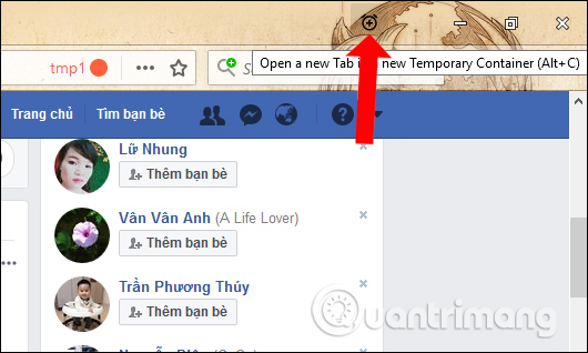 Mở tab mới đăng nhập tài khoản