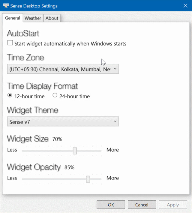 Sense Desktop: Đồng hồ tốt nhất cho desktop Windows 10
