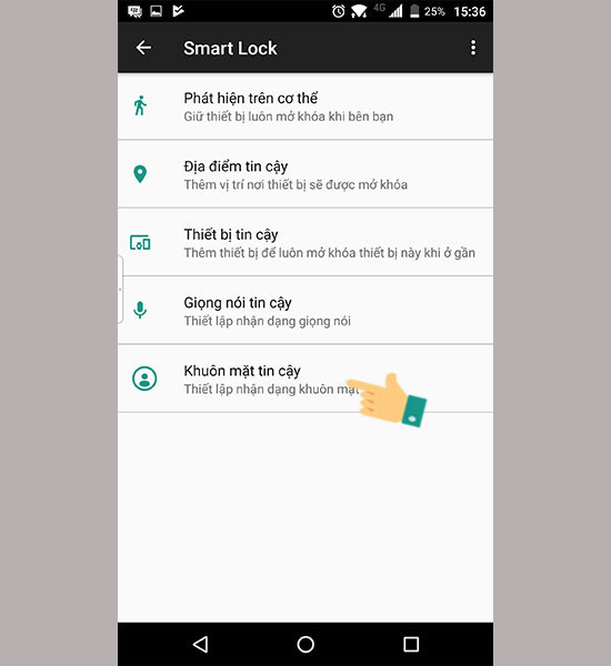 Chọn phần gương mặt tin cậy