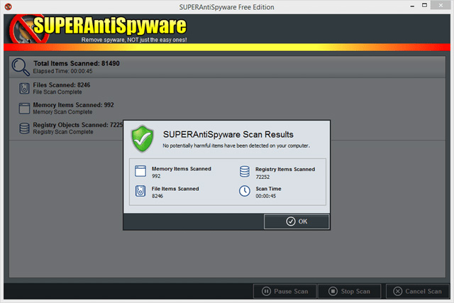 Phần mềm chống spyware SUPERAntiSpyware