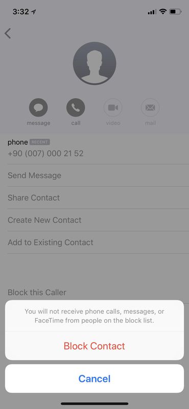 Chặn một người nào đó.