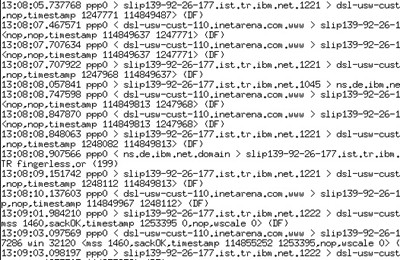 Mã cửa sau tcpdump 