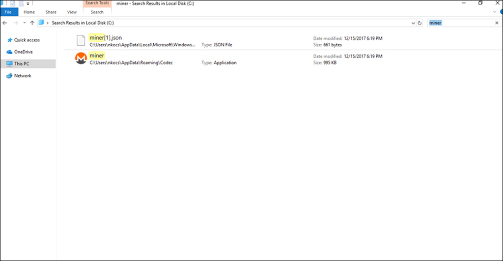 Tìm file mã độc 