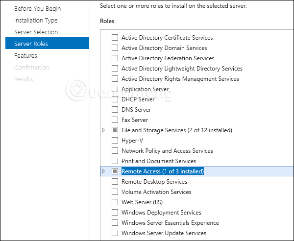 Các role trên Windows Server 2012