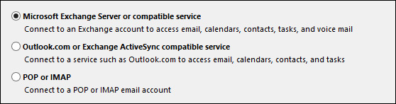 Chọn máy chủ mail