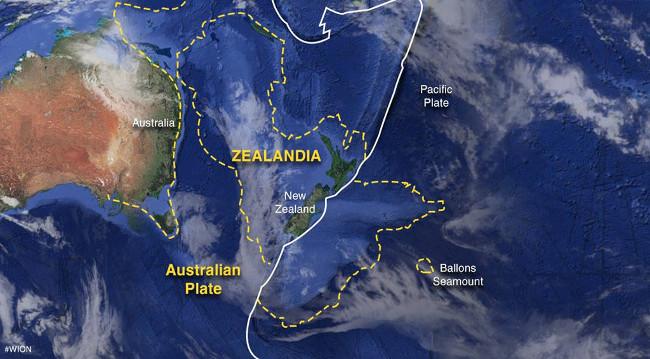 Tìm ra lục địa mới ở Nam Thái Bình Dương