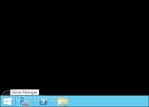 Mở Server Manager trên Windows Server 2012