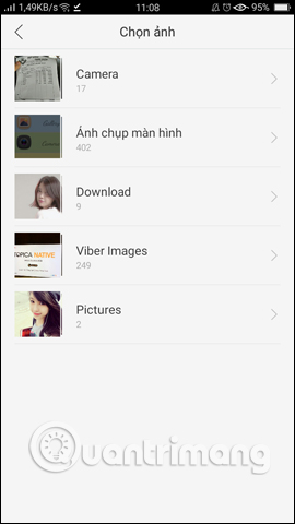 Album ảnh trên thiết bị