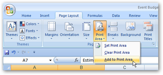 Cách mở rộng vùng in trong Microsoft Excel