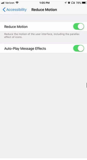 Giảm hiệu ứng trong suốt và hiệu ứng chuyển động
