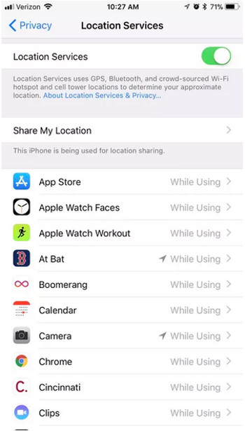 Dịch vụ Location services