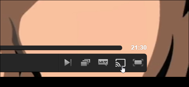 Biểu tượng truyền video lên TV