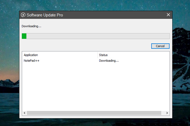 Phần mềm sẽ được tải về máy