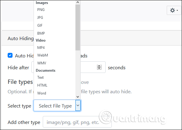 Ẩn dữ liệu khi tải xong 