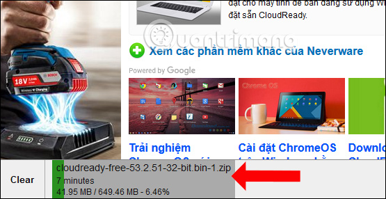 Thanh trạng thái download 