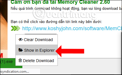 Thư mục tải dữ liệu