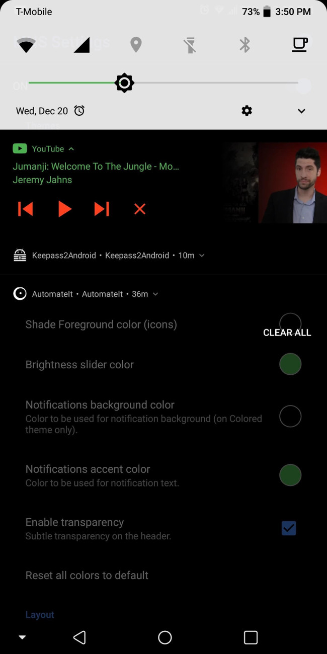 Tuỳ chỉnh Notification Shade Even More (Optional)