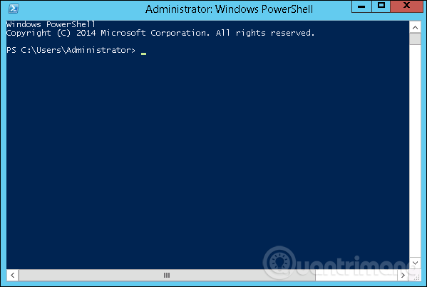 Giao diện PowerShell