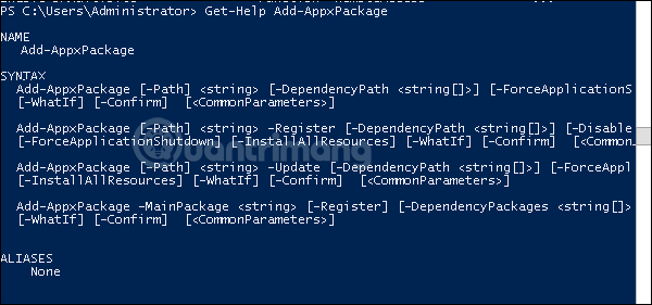 Lệnh Get-Help trên PowerShell