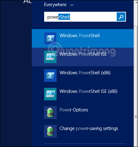 Tìm PowerShell ISE