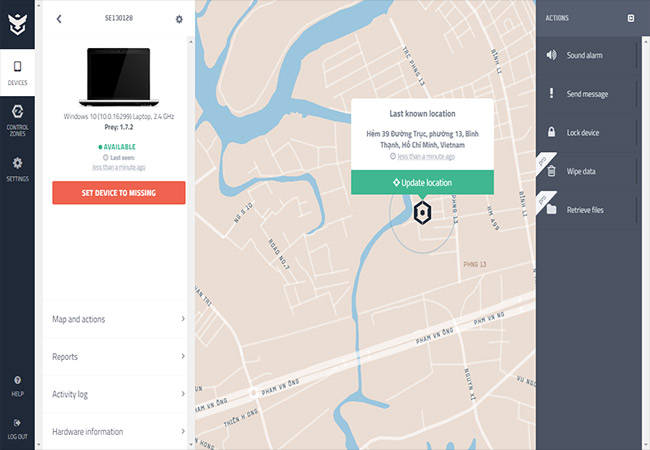 Tìm smartphone, laptop bị mất chính xác, hiệu quả với ứng dụng Prey.