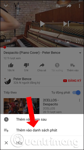 Thêm danh sách bài hát