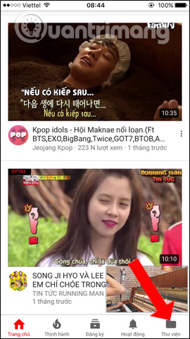 Thư viện trên Youtube