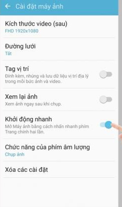 Khởi động nhanh máy ảnh