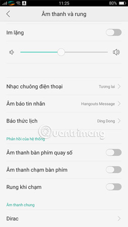 Tắt tính năng mà bạn muốn.