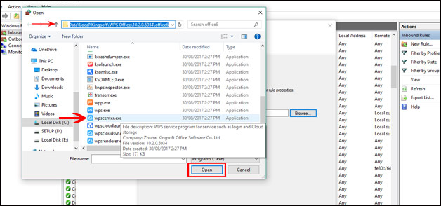 Dán thư mục tìm kiếm