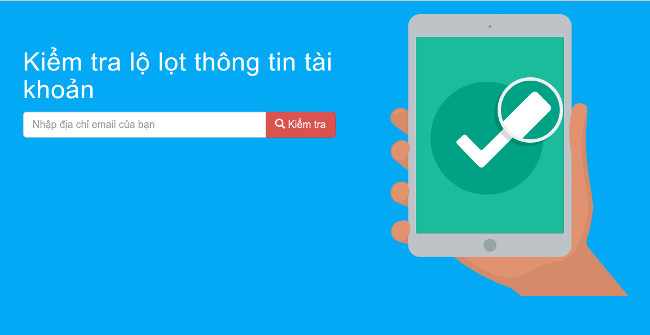 Kiểm tra tài khoản có bị lộ 