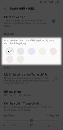 Thay đổi màu thanh điều hướng.